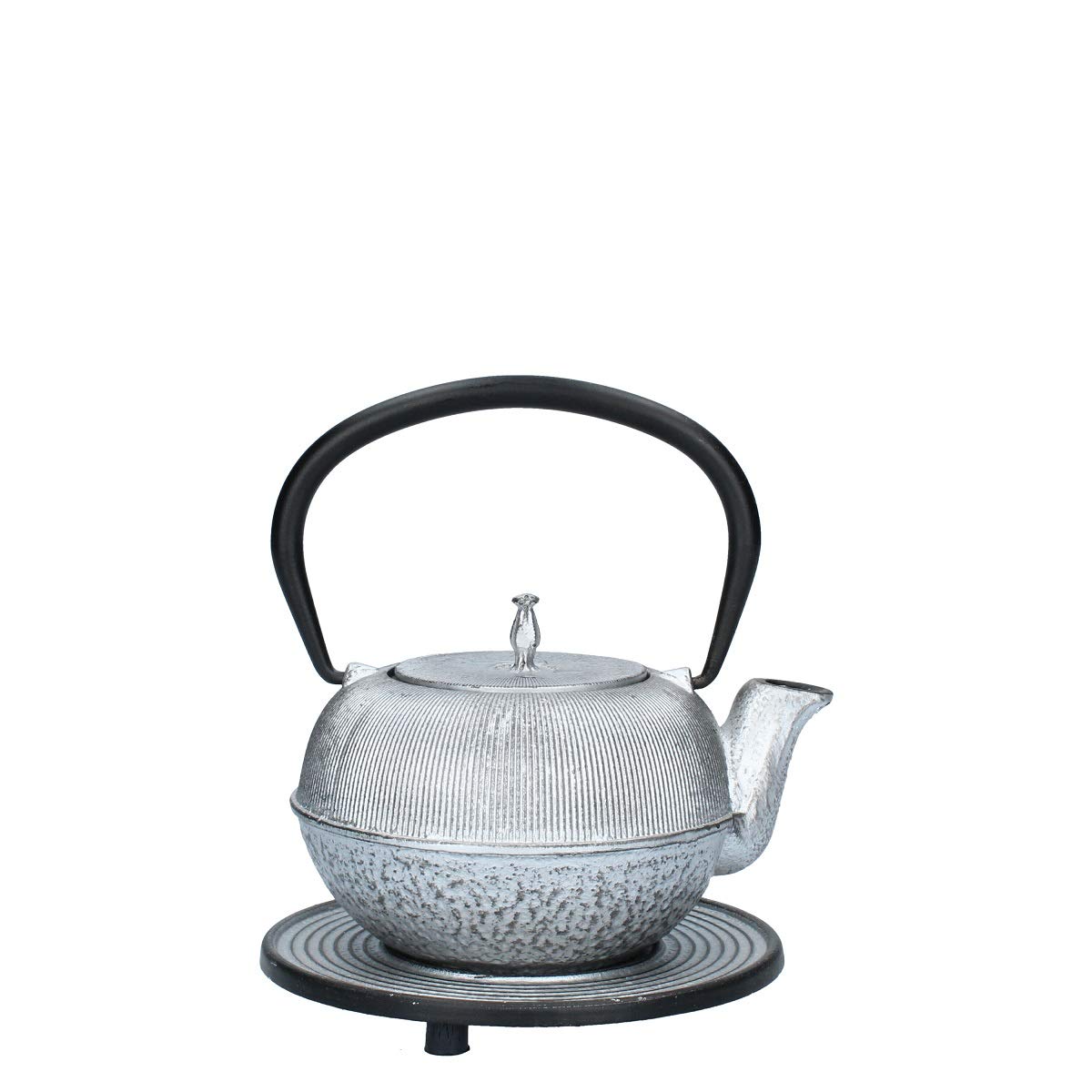 Bun TEIERA in GHISA L. 0,5 con SOTTOPENTOLA Argento MOD. ZW0.5L-2300 Argento