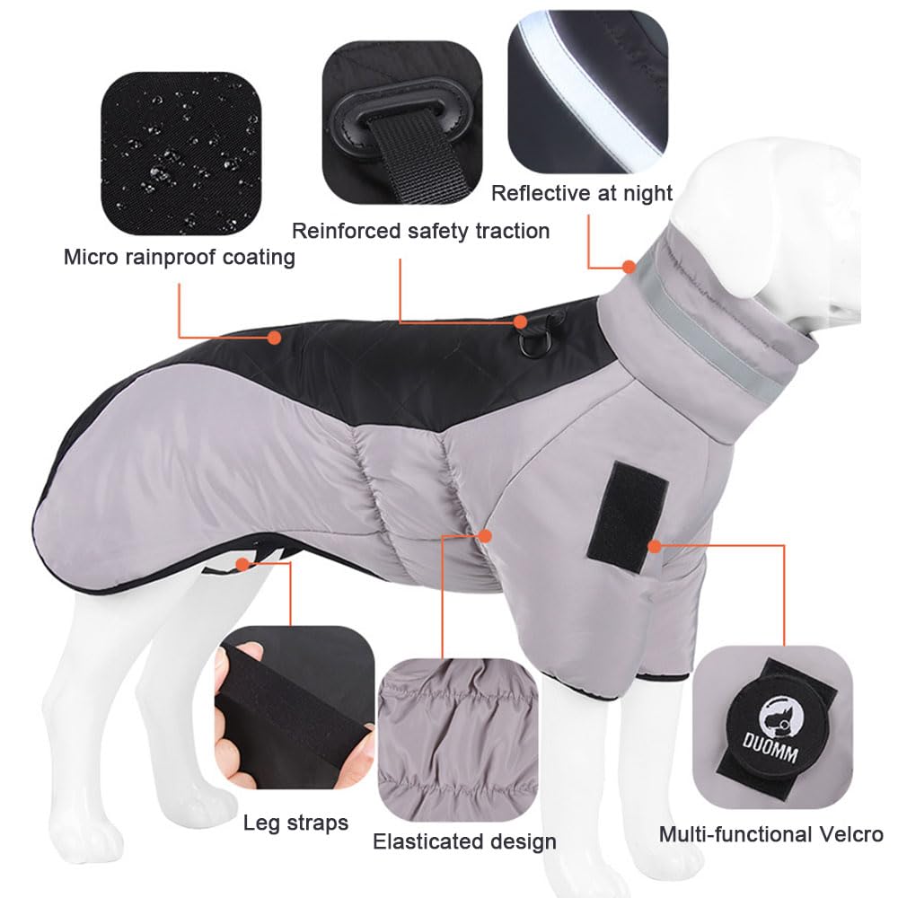 FANSU Waterdichte hondenjassen, warme winterjas, vest, huisdierkleding
