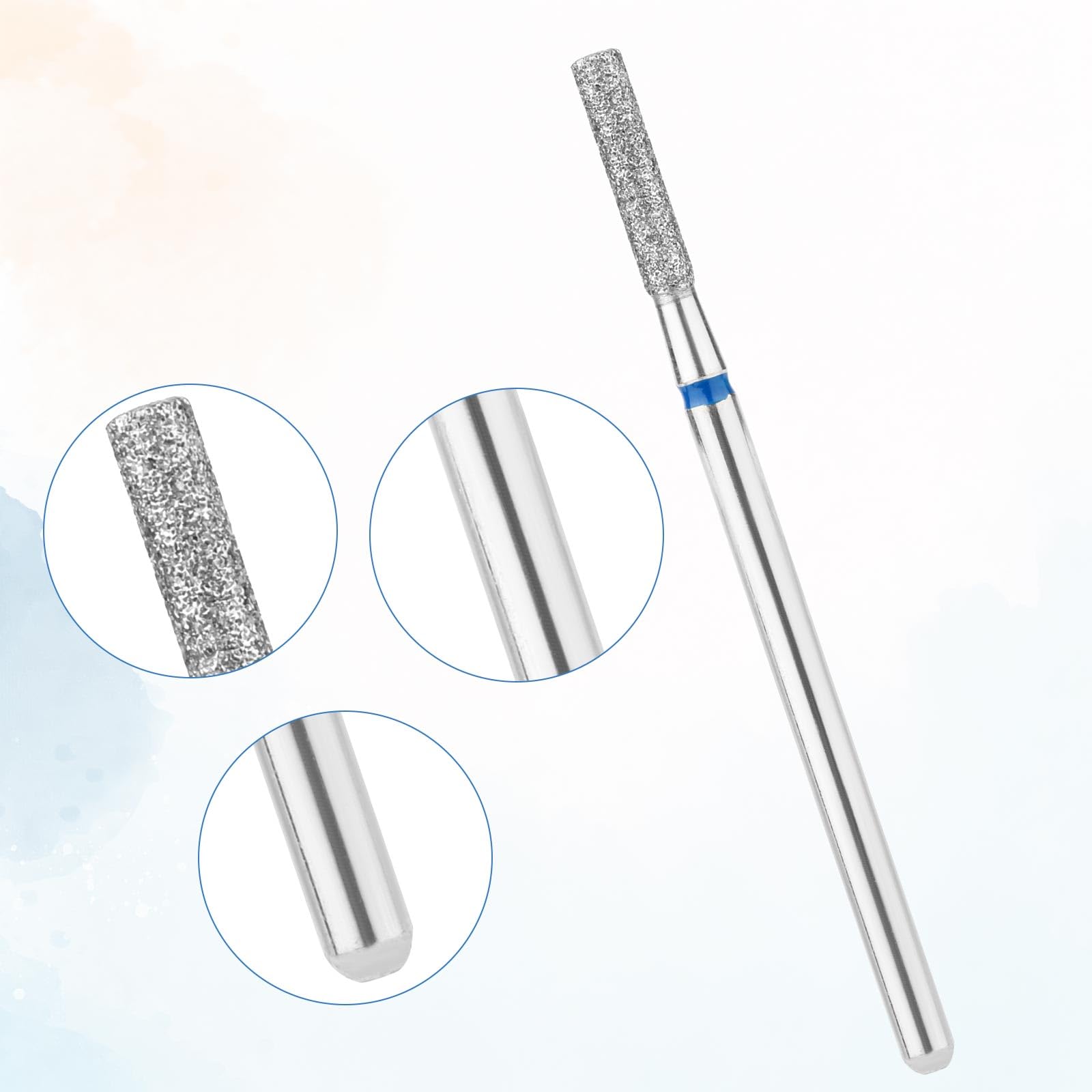 8pz Punte Fresa Unghie, 2,1mm Barile Punte per Trapano per la Pulizia delle Cuticole Punte per la Rimozione delle Cuticole Strumento per la Pulizia delle Cuticole per Salone per Unghie