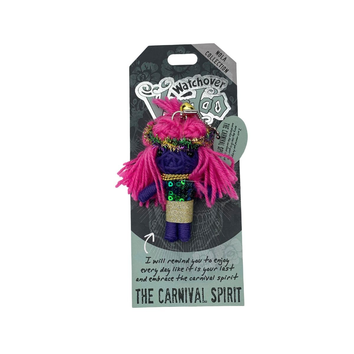 Watchover Voodoo 3-Inch The Carnival Spirit Keychain - Handcrafted Gift to Bring Good Luck and Positivity Everywhere You Go