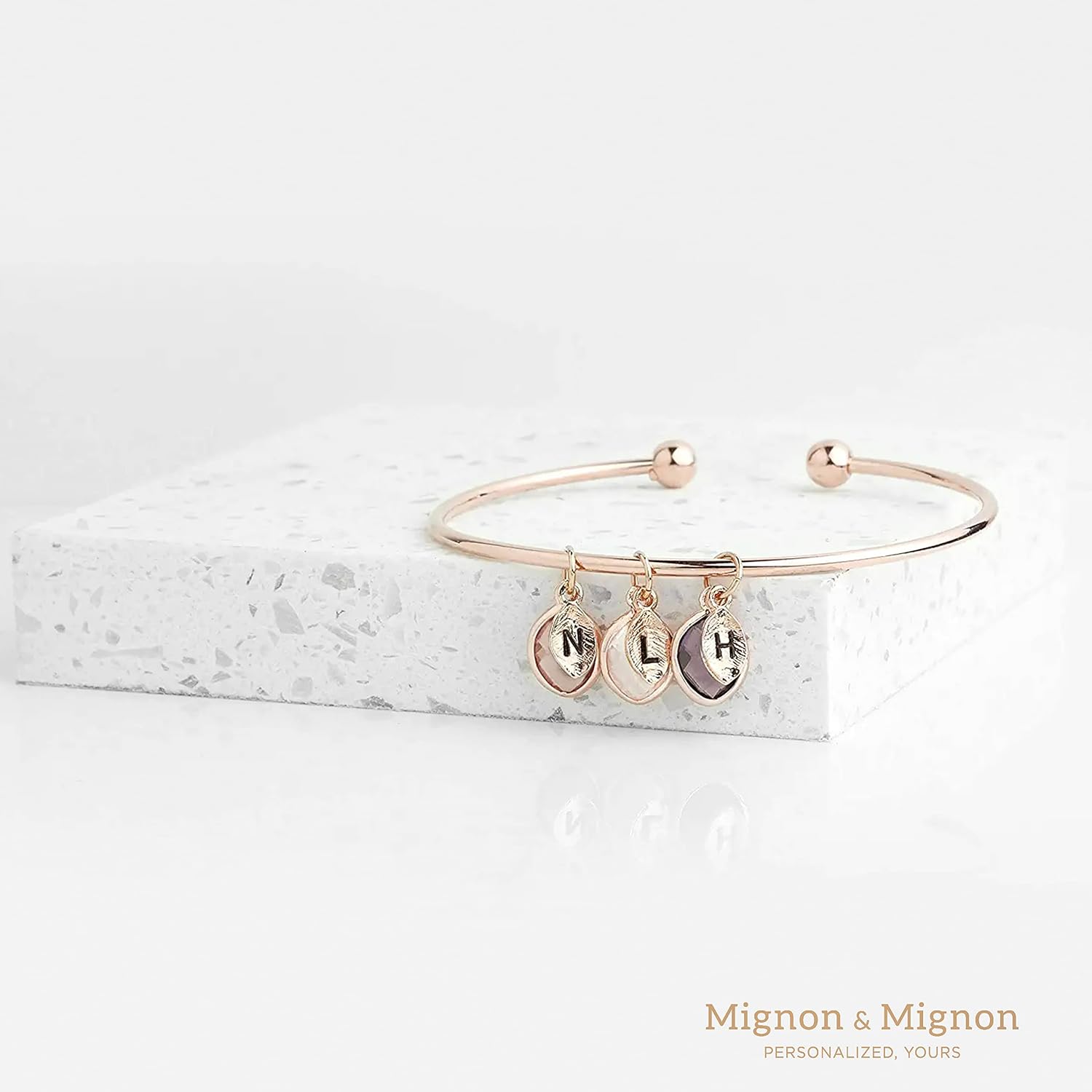 MignonandMignon Birthstone Bracelet for Women Mom Family Tree Gifts Mother Grandma Citrine Jewelry Opal