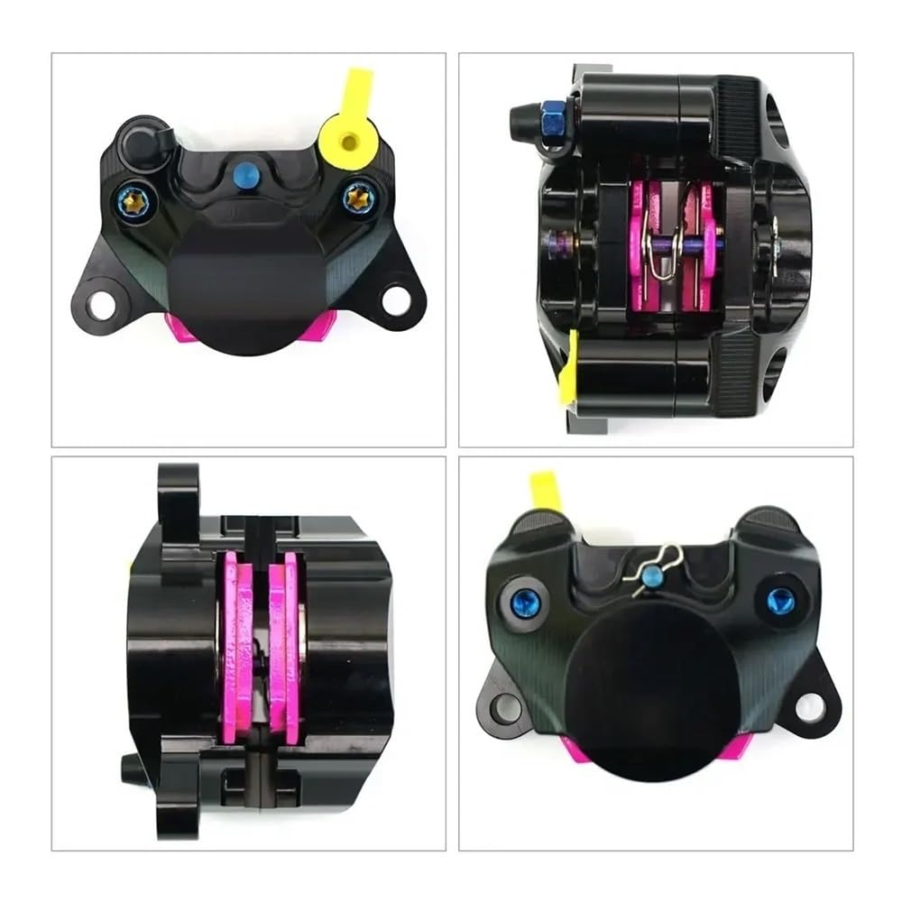 Disco Freno Anteriore Moto Set di Pinze Freno Anteriori per Moto, Rotore Flottante da 220 Mm con Staffa, Un Pistone per Scooter, Pitbike, Accessori Jog