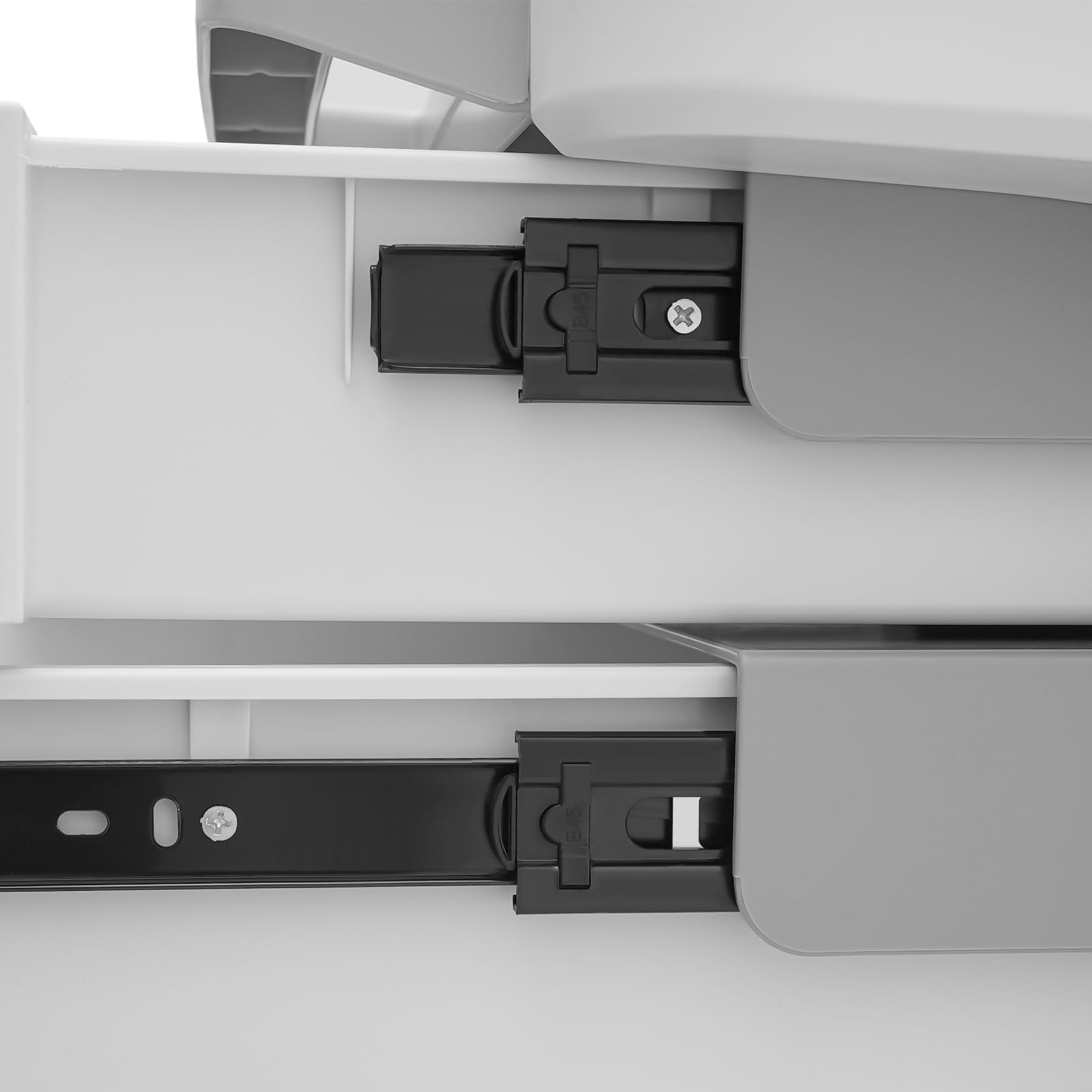 Schönheitswagen Rollwagen 2 Schubladen+3 Fächer, ABS, 50kg Tragkraft | 4 Lenkrollen für Müheloses Bewegen, 2 mit Feststellbremse für Sicheren Stand – Ergonomischer Griff Erleichtert das Schieben