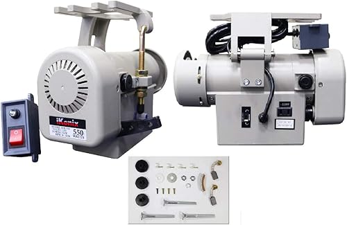 Miniatura 3 de Juki - Máquina de coser industrial de punto recto de material pesado, requiere montaje de mesa y servomotor.