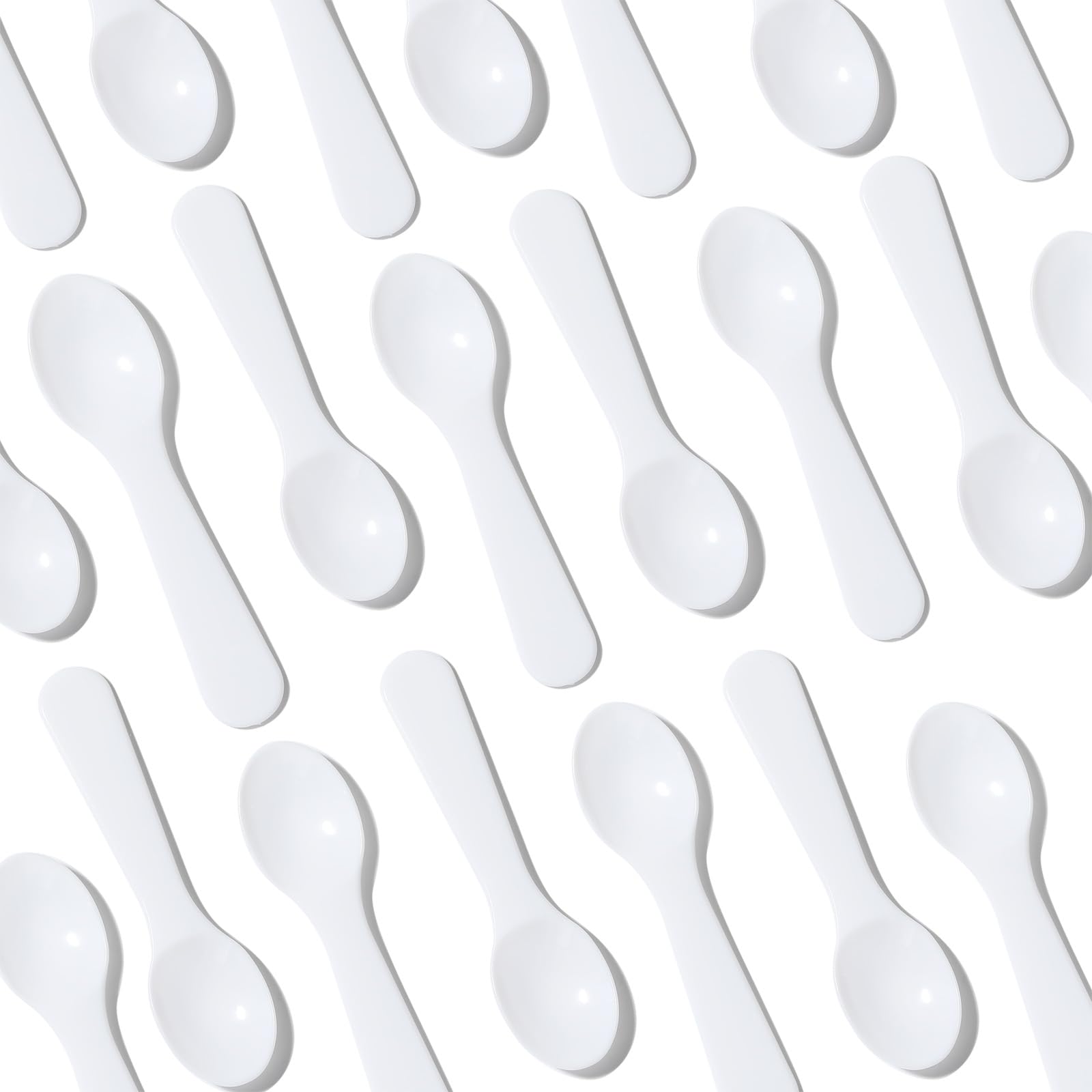 Photo 1 of 1000 PCS Mini Tasting Spoons 3 Inch Disposable Small Taster Ice Cream Dessert Spoons Extra Sturdy Ideal for Sauces, Food Sampling, Yogurt, Pudding