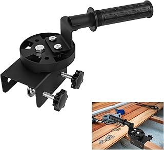 Deck Board Straightening Tool, Deck Building Tool, Heavy Duty Wheeled Lever Deck Board Bending and Locking System for Faster and Easier Deck Installation (Black Metal)
