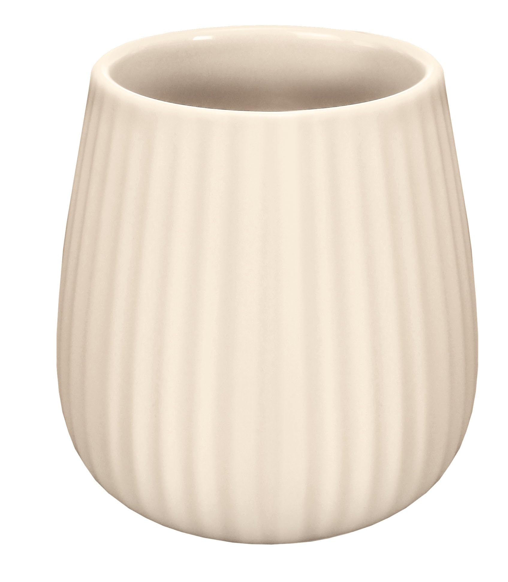 Kleine Wolke Toothbrush Mug Groove Accessories Colour Raffia Stoneware Length 9.5 x Width 9.5 x Height 10.3 cm