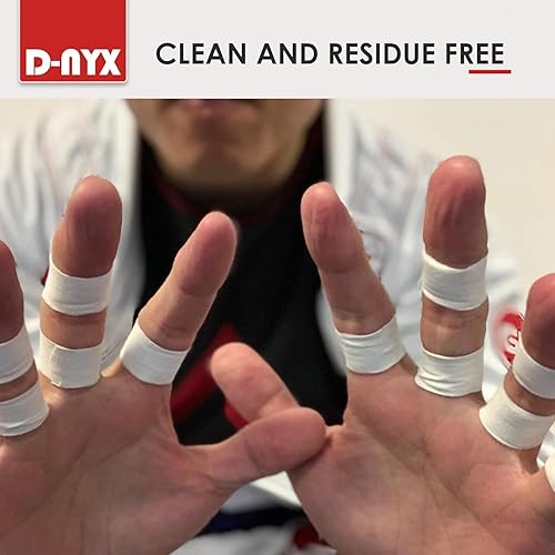 Miniatura 5 de Cinta de dedos deportiva atlética, color negro o blanco, 0.3 pulgadas o 1.5 pulgadas, escalada en roca, BJJ Jiu Jitsu MMA Grappling artes marciales,