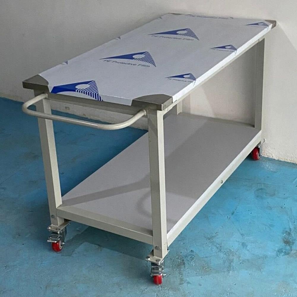 Carrello Multiuso Ruote, Tavolo da Lavoro in Acciaio Inox