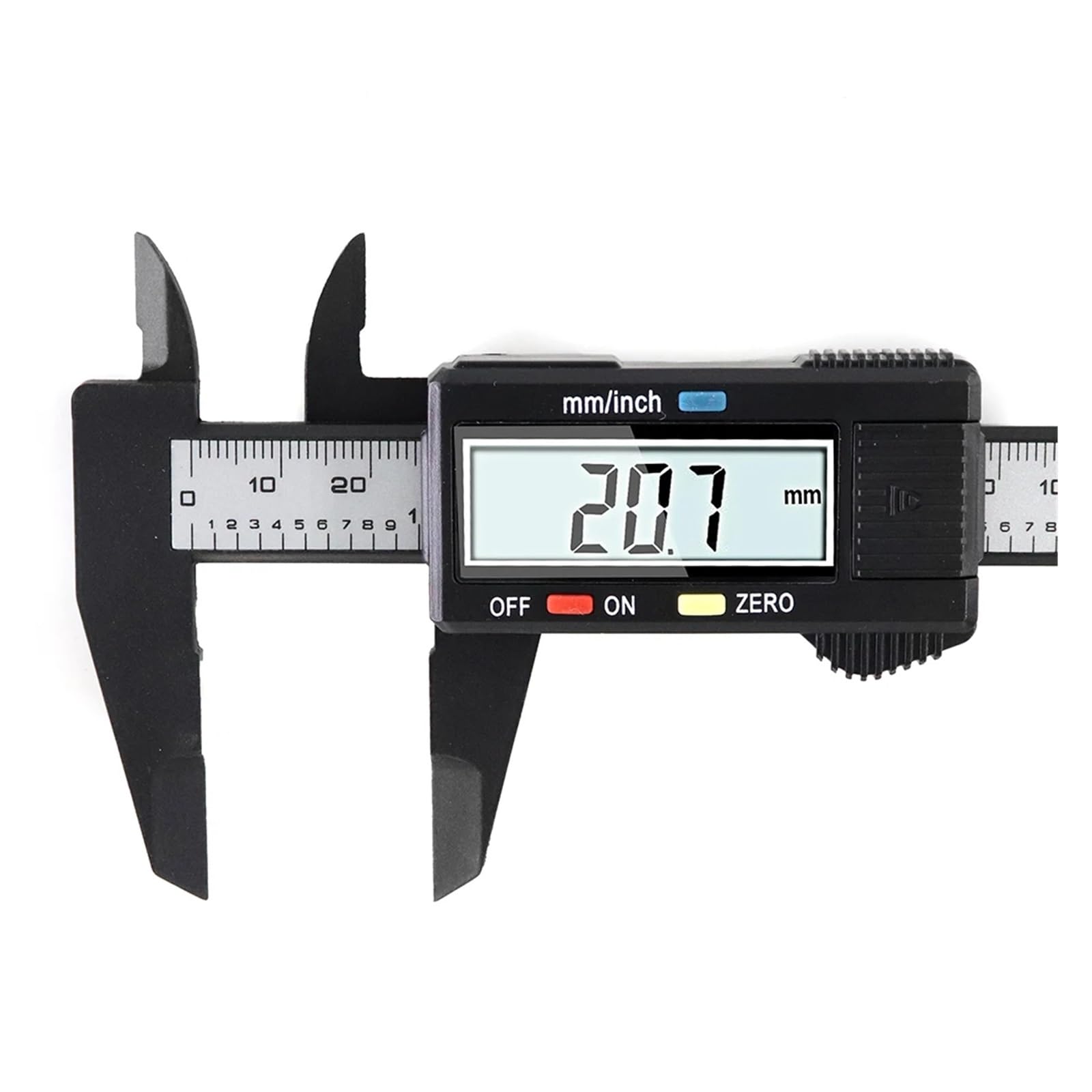 Suwmiarki z noniuszem 100mm 150mm 6 cali LCD Cyfrowa elektroniczna suwmiarka z noniuszem Mikrometr Narzędzie pomiarowe(0-150mm Silver)
