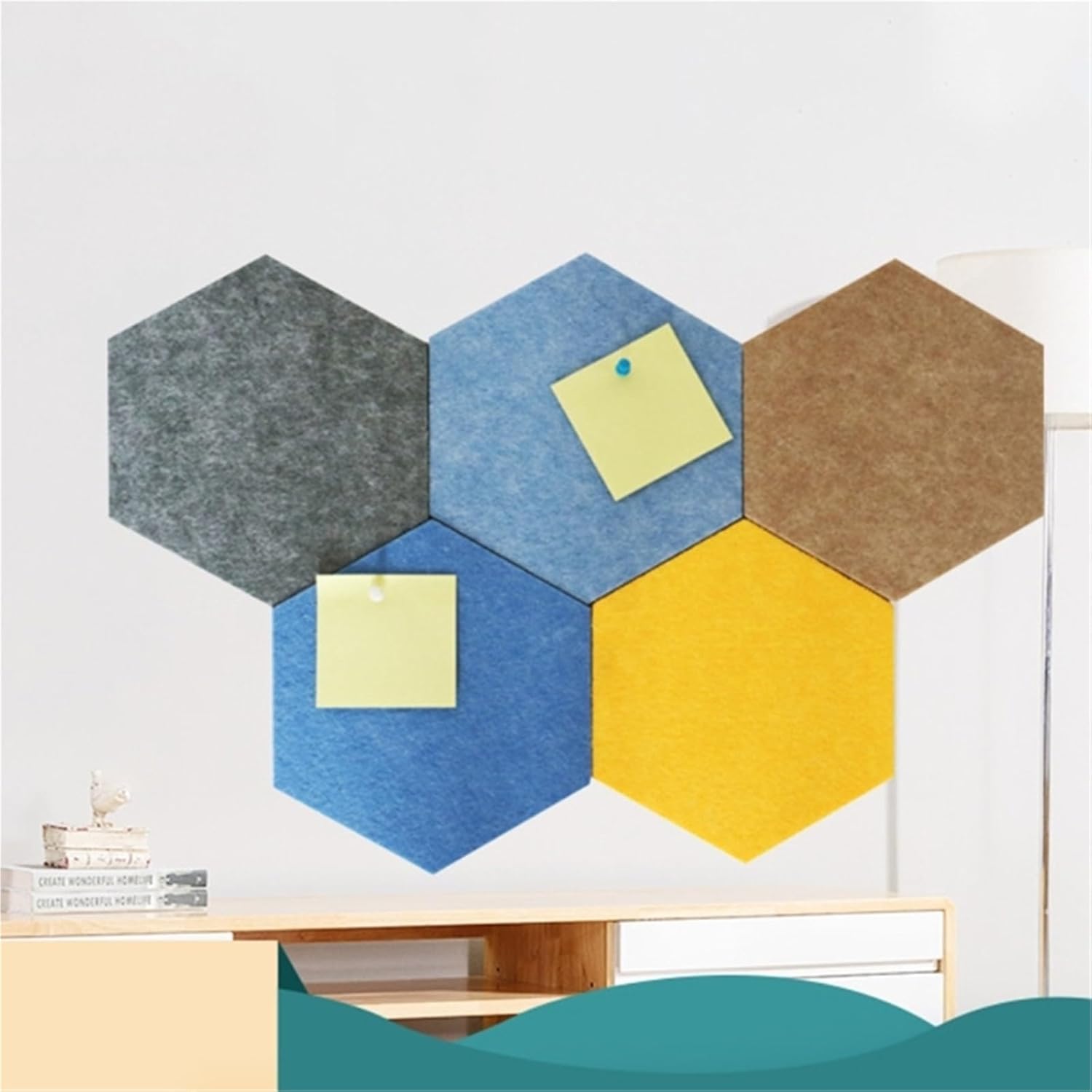 12Pcs Felt Pin Board for Home Decor Creative Wall Bulletin Boards Polyester Fiber for Photo Display for Display Felt Pin Board