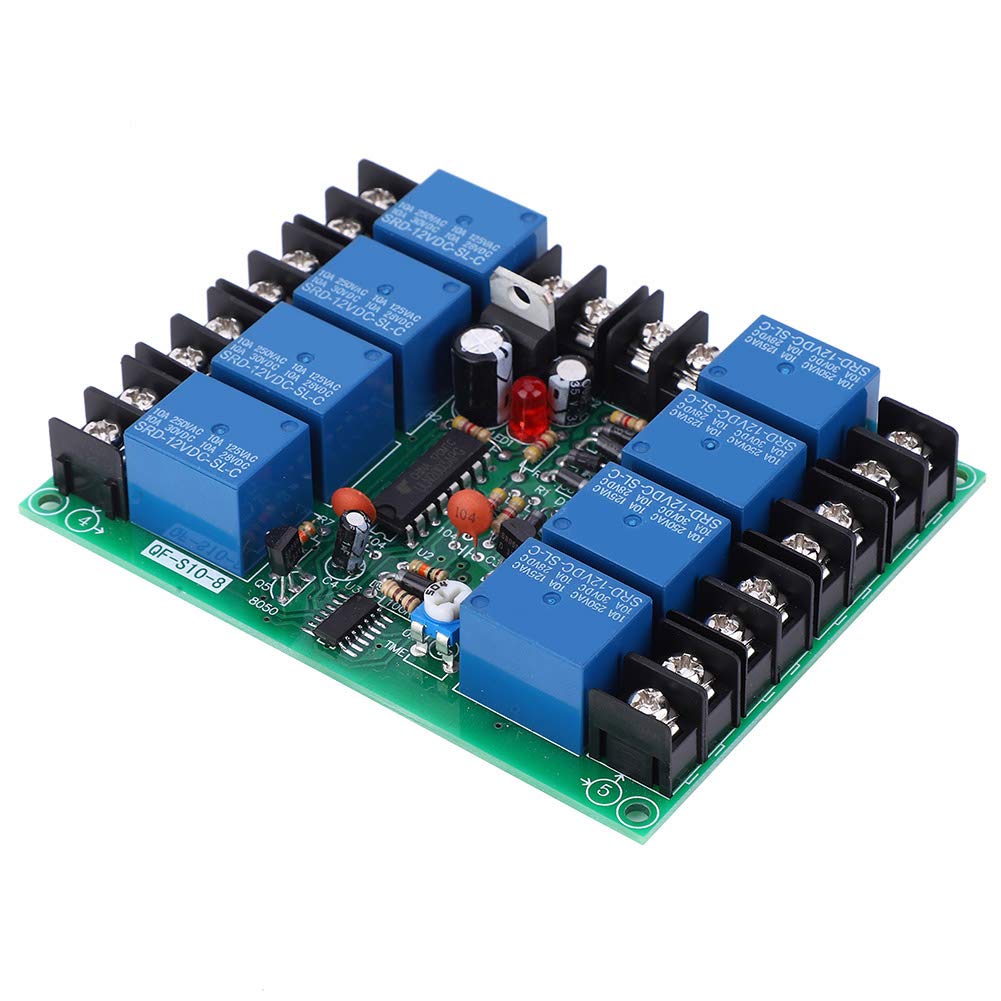 Module de contrôleur séquentiel 8 canaux avec réglage de temps de 0,2 à 4s pour circuit - 8