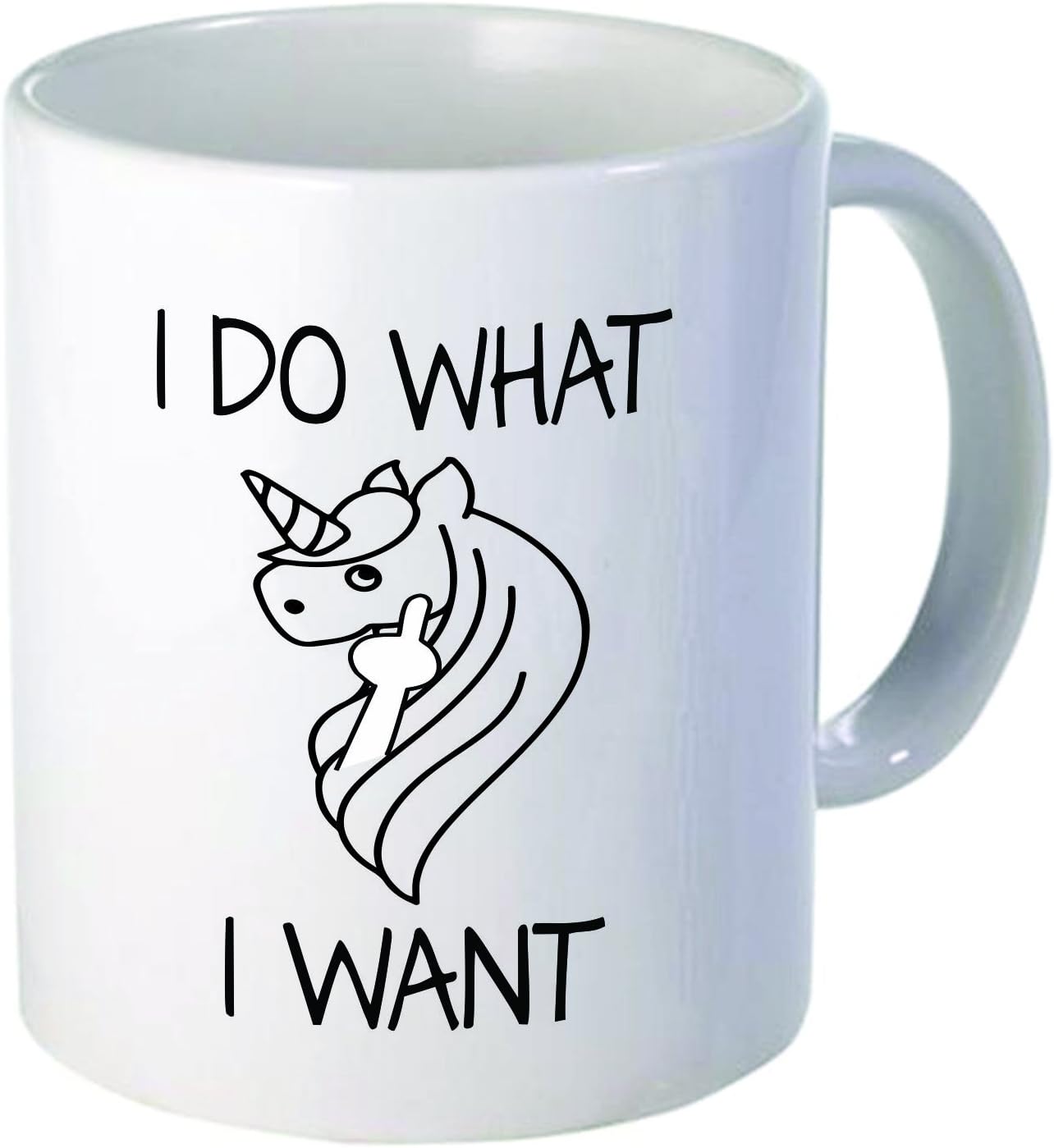 Unicorn middle finger, I do what I want - Funny coffee mug by Donbicentenario - 11OZ - SHIPS FROM USA