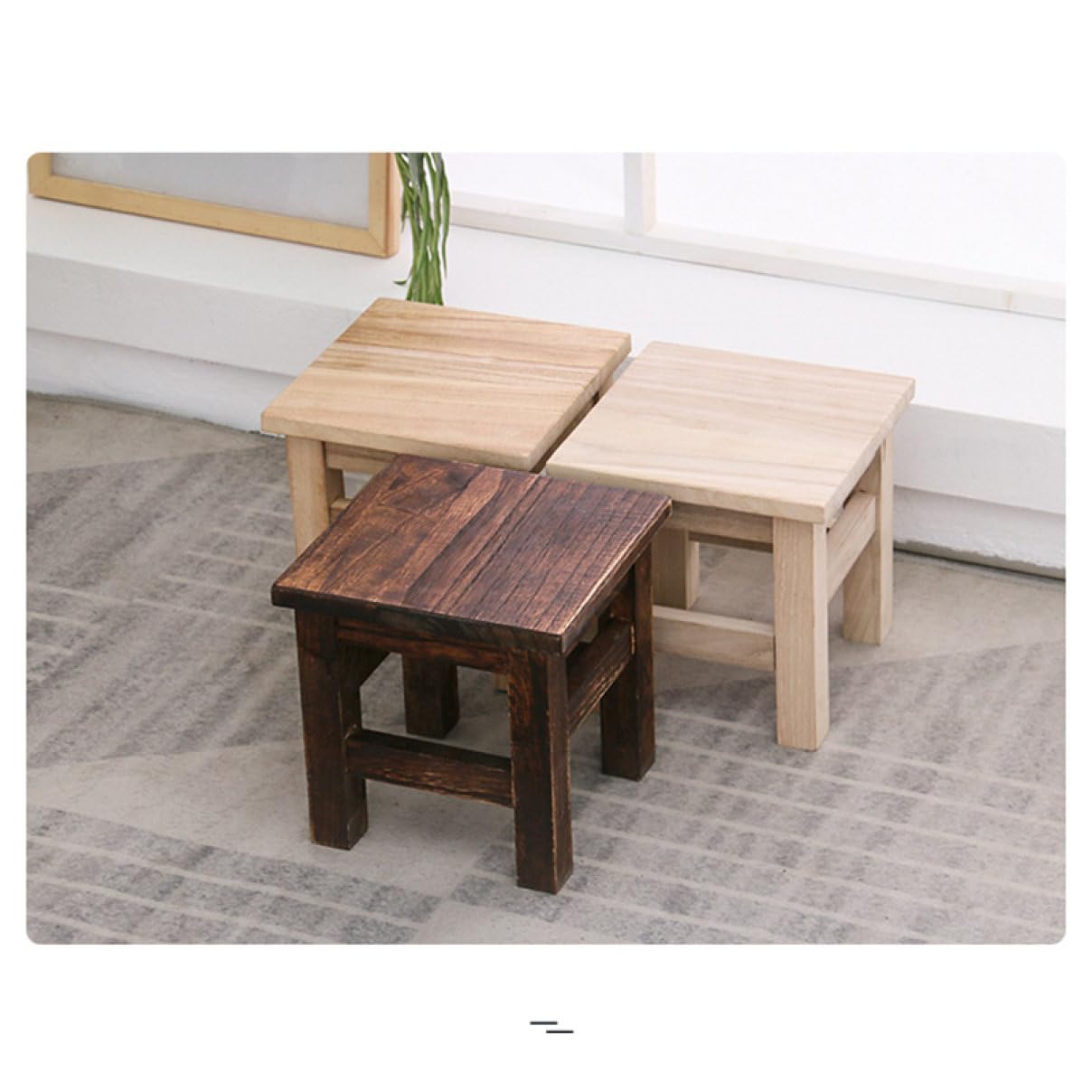 Amazon.co.jp: [KMBIGNK] 木製スツール アンティーク風 t6 子供椅子