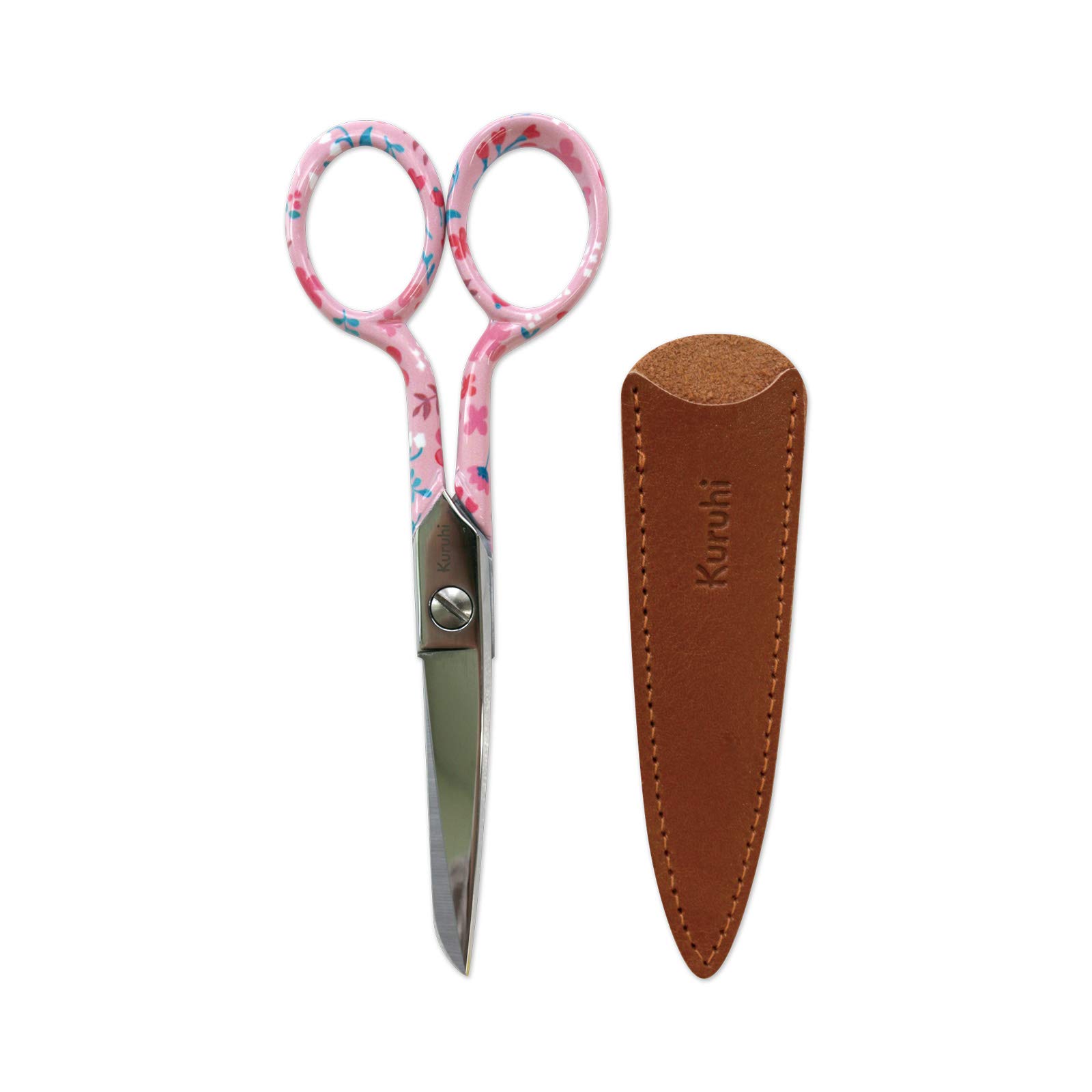 KAWAGUCHI 06-003 Kuruhi Craft Scissors, 5.1 inches (130 mm), Flora