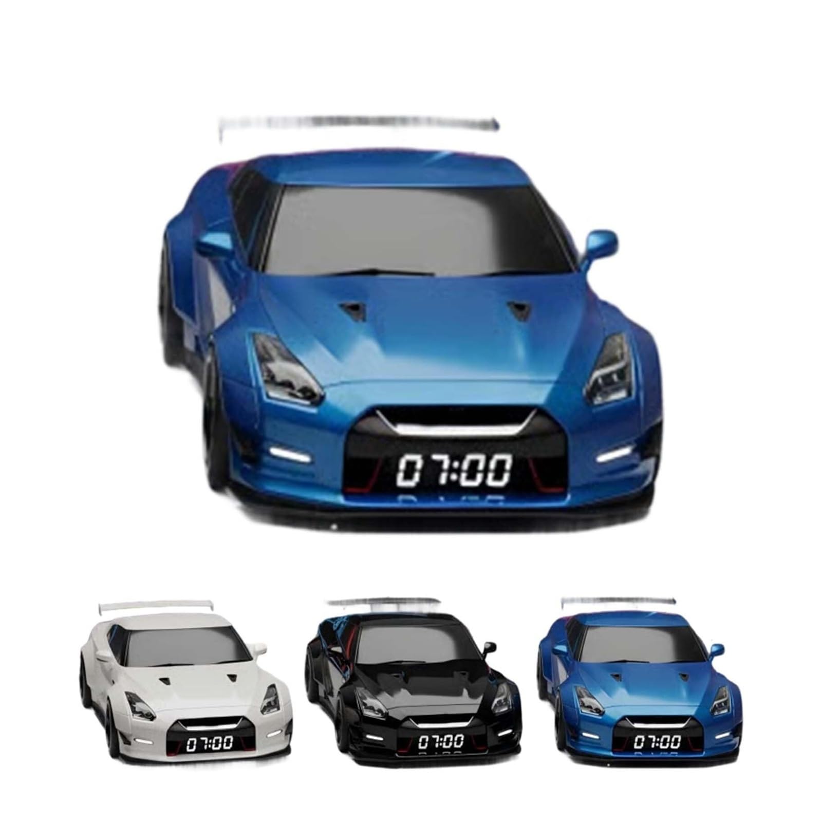 Amazon.co.jp: 時計表示付き車型目覚まし時計、エンジンライト