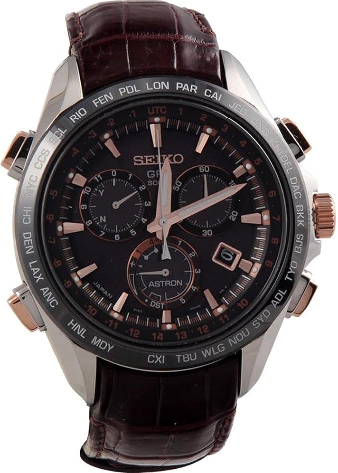 Seiko astron Herren Uhr analog Automatik mit Leder Armband SSE025J1 :  Amazon.de: Uhren