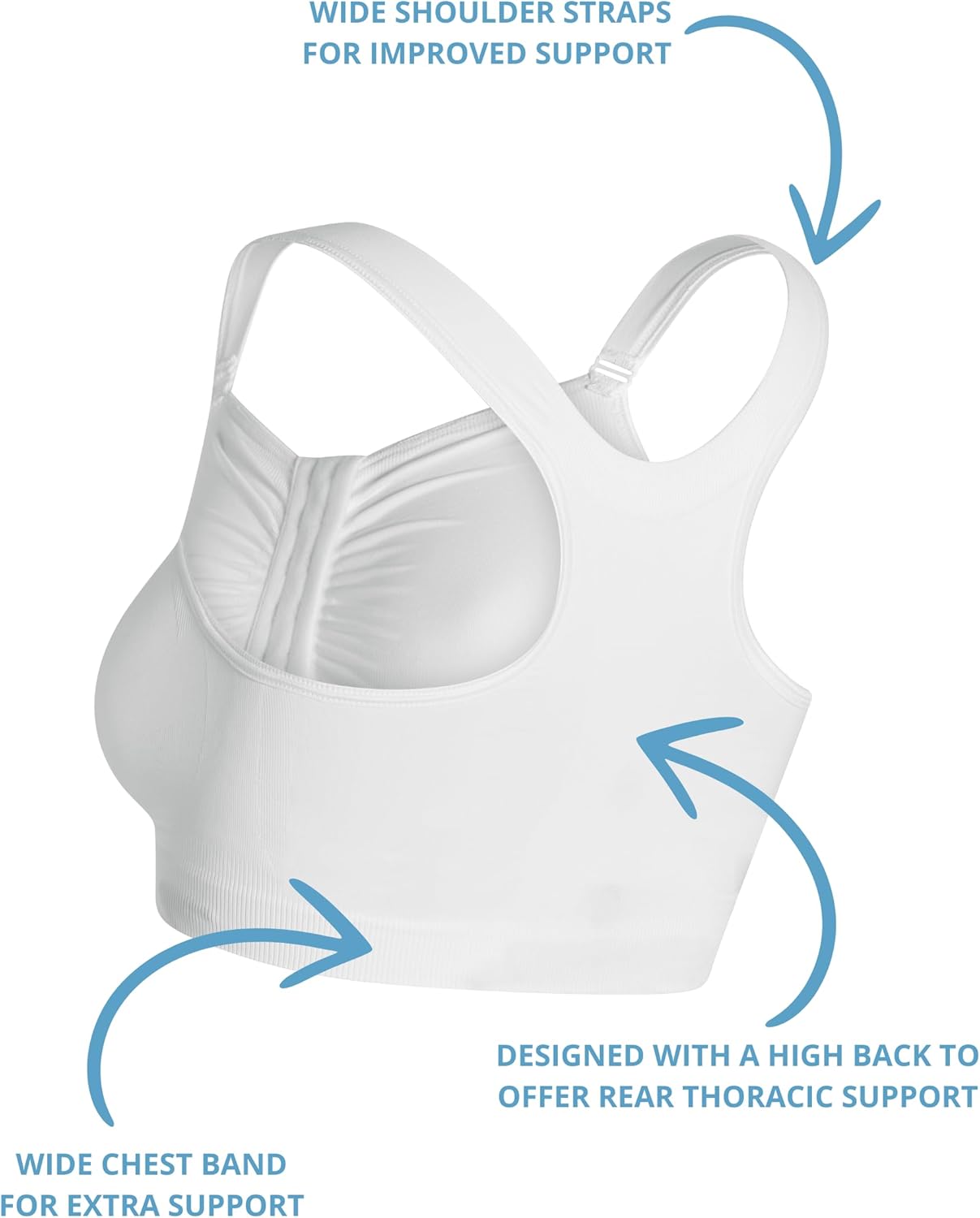 Bella Post Surgery Compression Bra | Post Surgical Bra Front Closure | Breast Surgery Recovery Bra