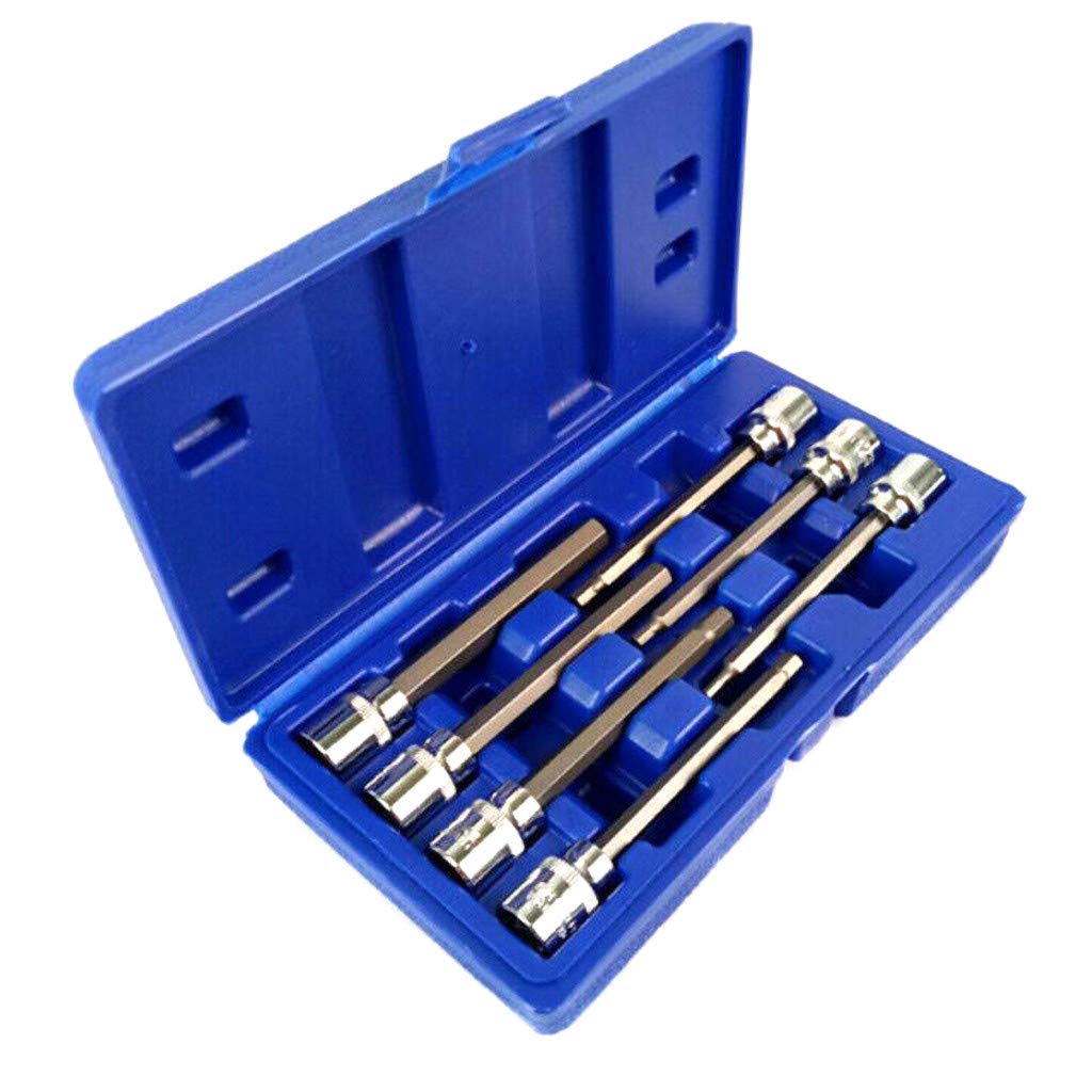 Hex Socket Set 7pcs Extra Long Reach 3/8'' Drive Allen Key Bits Screwdriver