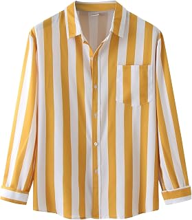 Hawaiian Shirts for Men 4XL Casual Shirts Tee Tops for Men Floral Pattern Regular Fit Shirts Summer Autumn Shirts for Men Silk Formal Shirts T-Shirts for Men Work Long/Short/Sleeveless Sleeve Blo