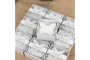 Efavormart White Butterfly Soap 10-Pack for Baby Showers and Weddings