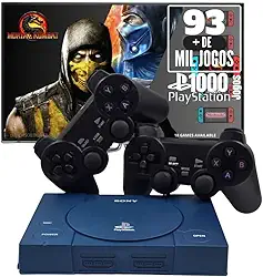 Console Retrô PSX com 93 mil jogos + 2 Controles diversos Games e Jogos + 1000 Jogos PS1