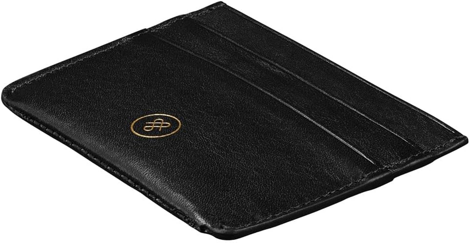 Maxwell Scott - Womens Luxury Leather Credit Card Holder Wallet - Made from Premium Italian Hides - The Savona Black