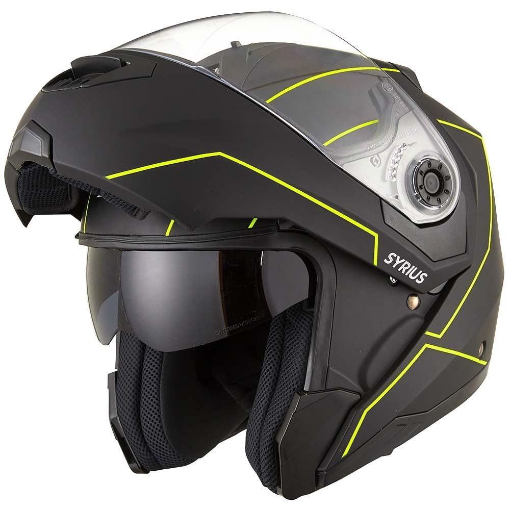 Casque Moto Modulable Eole Subtle Noir Mat XS (53-54cm) - Confortable, Homologué ECE R 22.06, Ventilation Optimale