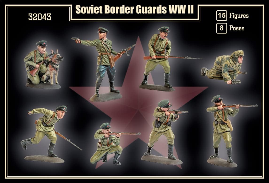 Mars Figures 32043-1/32 - Soviet Border Guards WW II 15 Figures