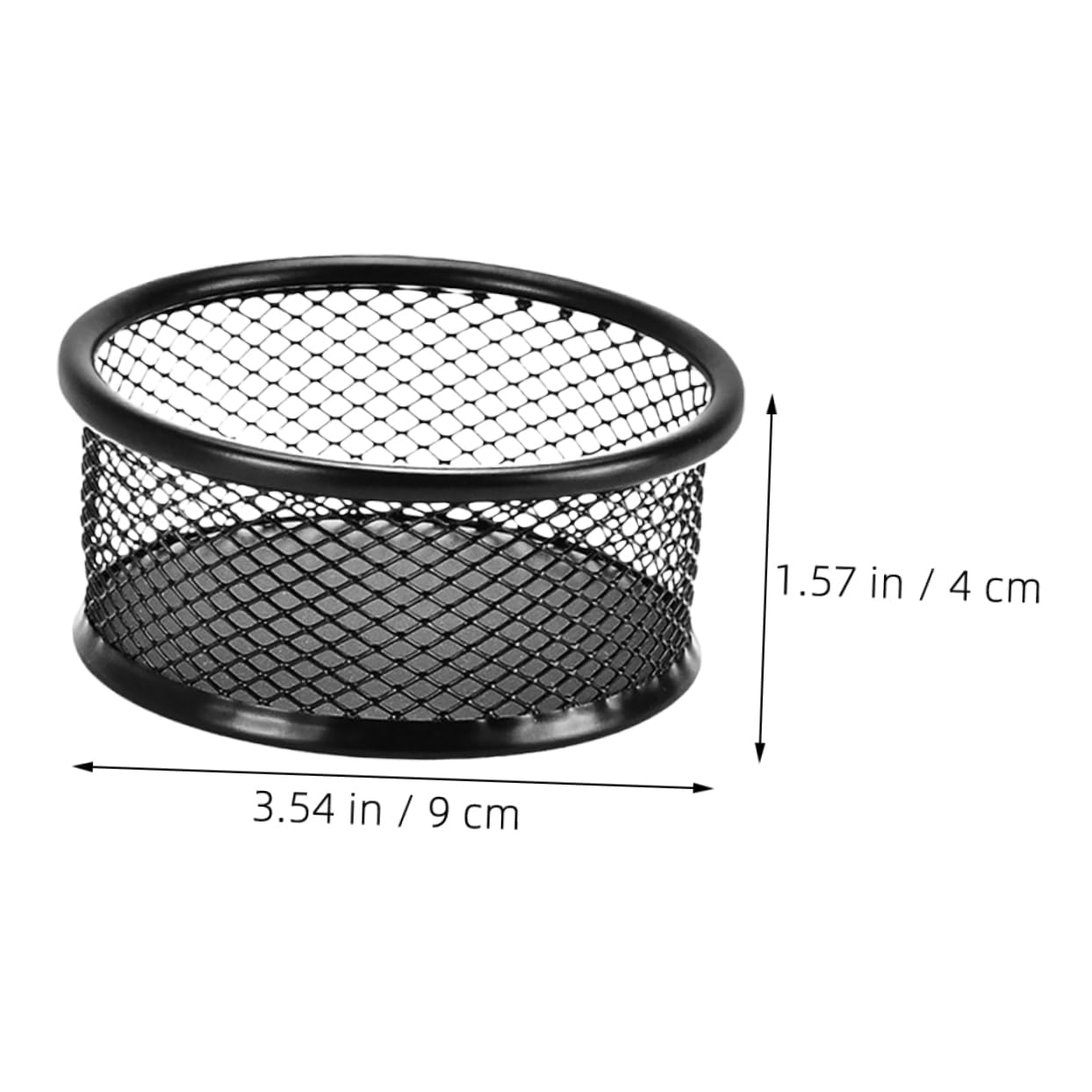 SOESFOUFU Mesh Paper Clip Holder for Desk Binder Clip Holder Organizer Round Design