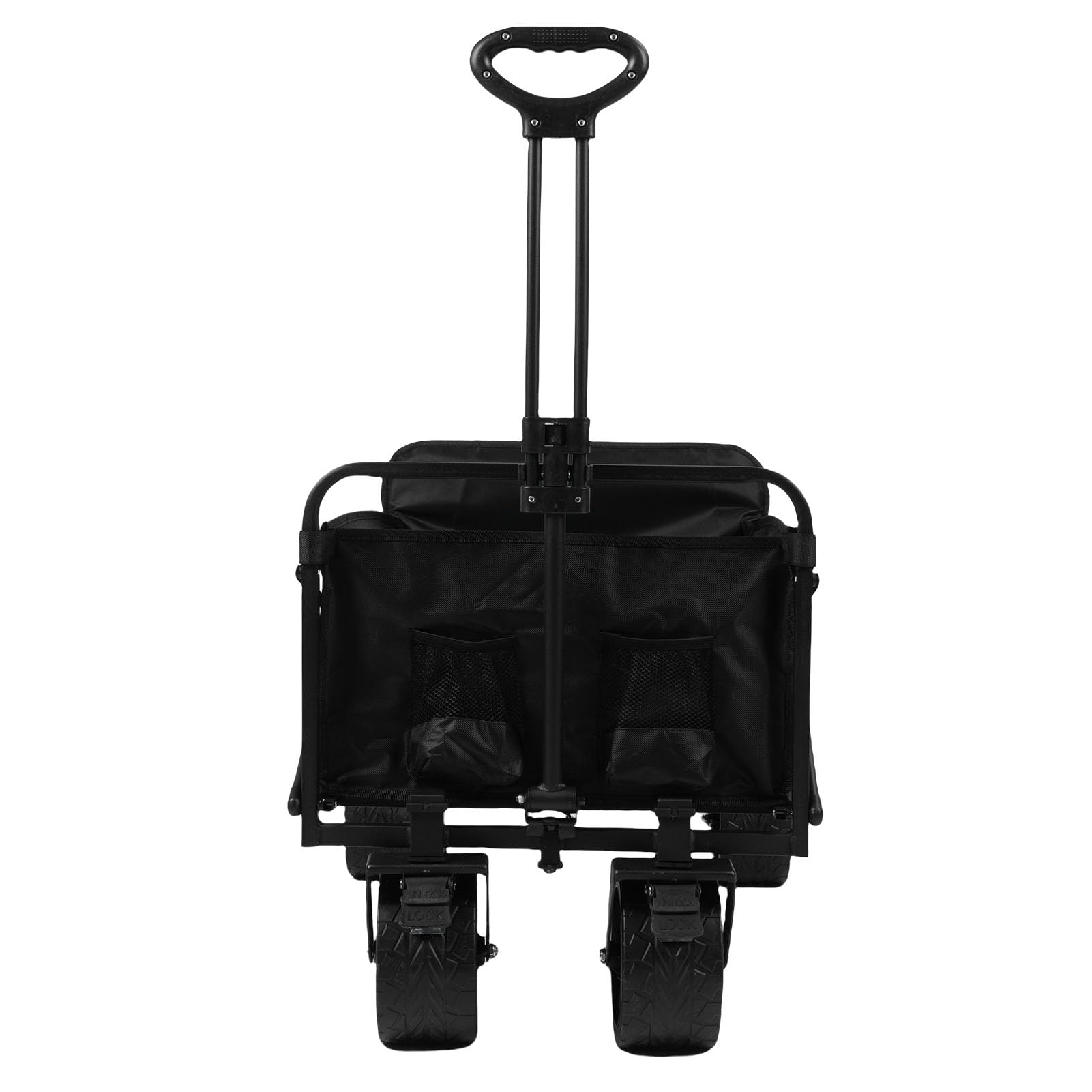 BRRNOO Carrello Pieghevole Utility con Capacità 150L, Telaio in Acciaio