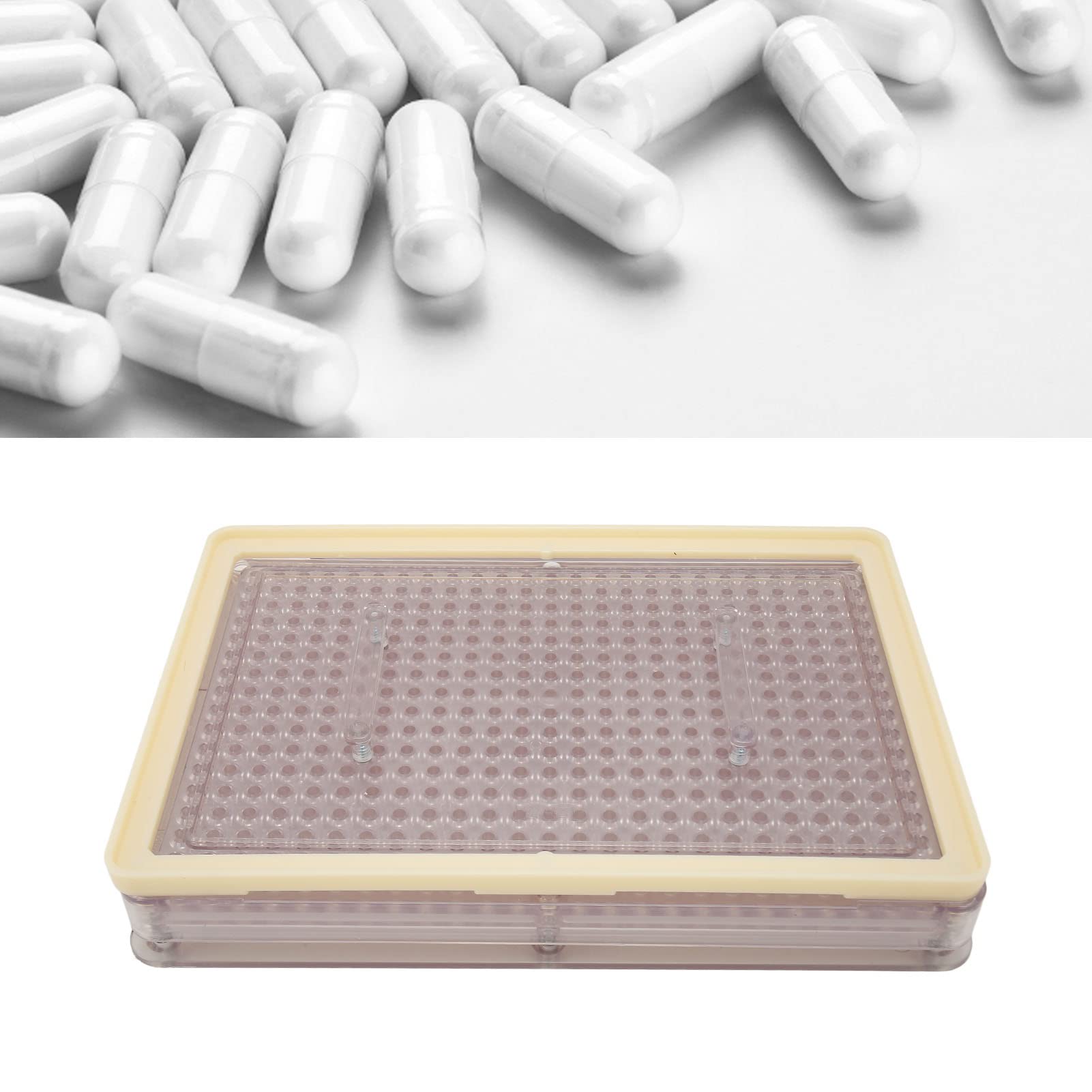 Größe 0 leere Kapselfüllplatte Kapselfüllplatte mit Löchern Kapselfüller Capsule Filler Kapselhalter Leerkapseln Kapselfüllmaschine Kapselautomat Kapselfüllhilfe leere Ge