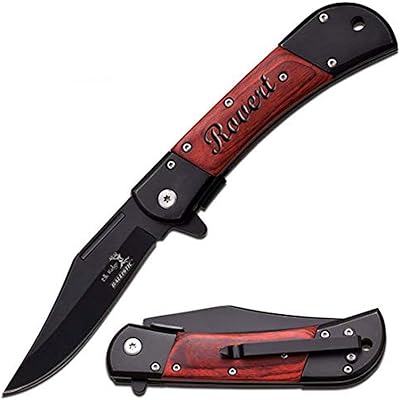 GIFTS INFINITY Free Engraving - Quality Pocket Knife (ER-A009BW)