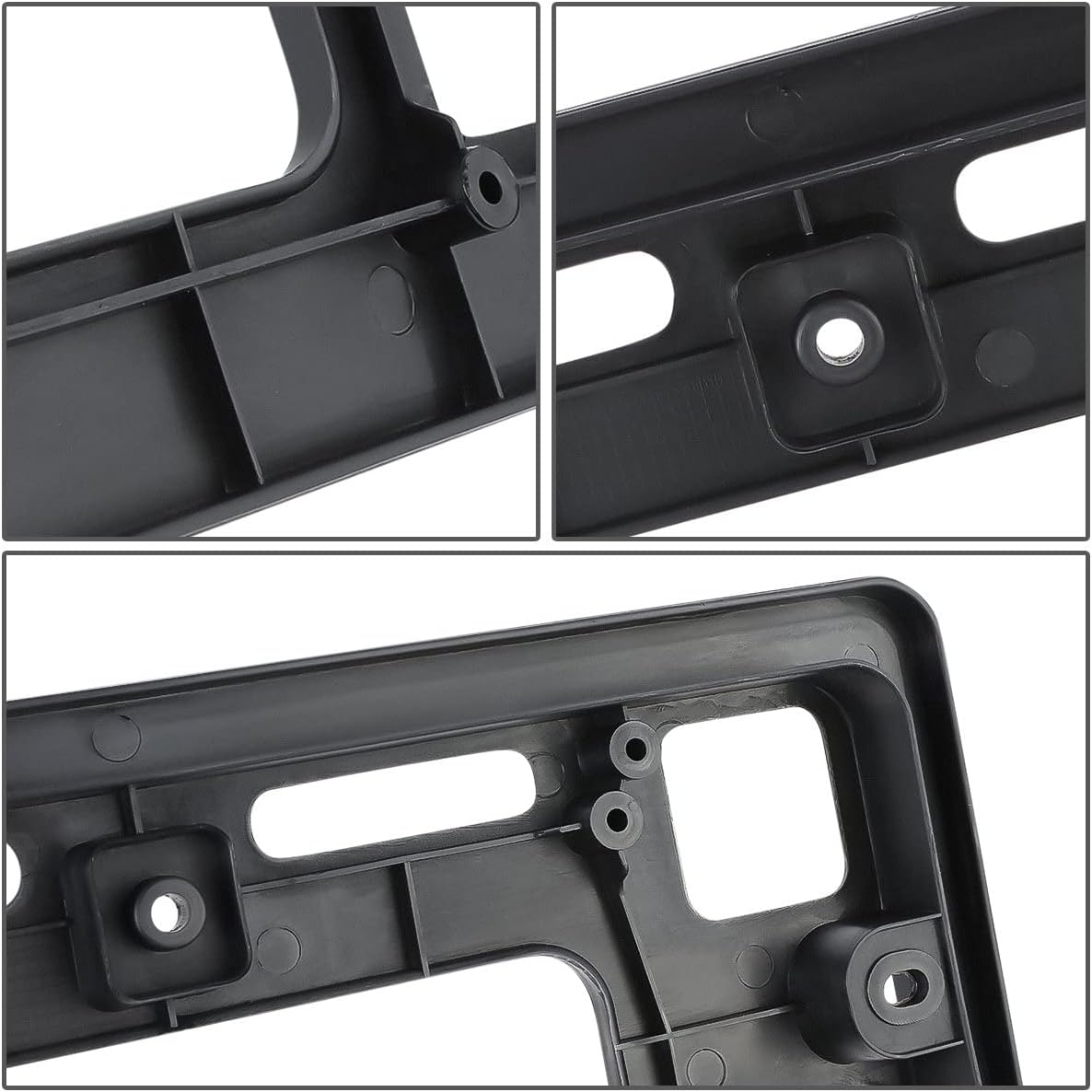 I-Match Auto Parts Front License Plate Bracket Tag Holder Black Textured Made of PP Plastic for 2011-2017 Honda Odyssey 71180TK8A00 HO1068115