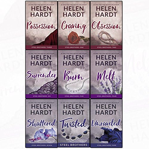 steel brothers saga series 1, 2 and 3 : 9 books collection set by helen hardt (obsession, possession, craving, surrender, burn, melt, shattered, unraveled, twisted) Paperback