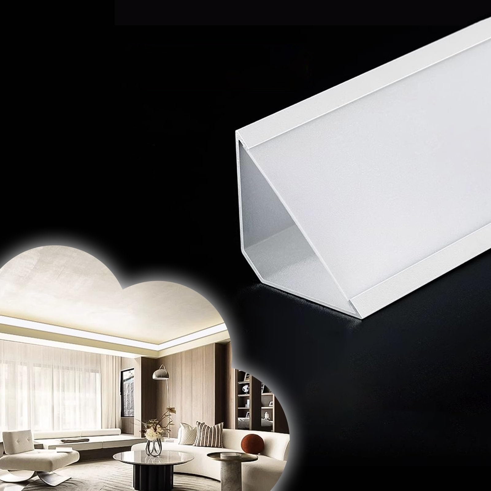 Moulure de Corniche LED Vibeo pour l'ambiance salon et chambre en 5m