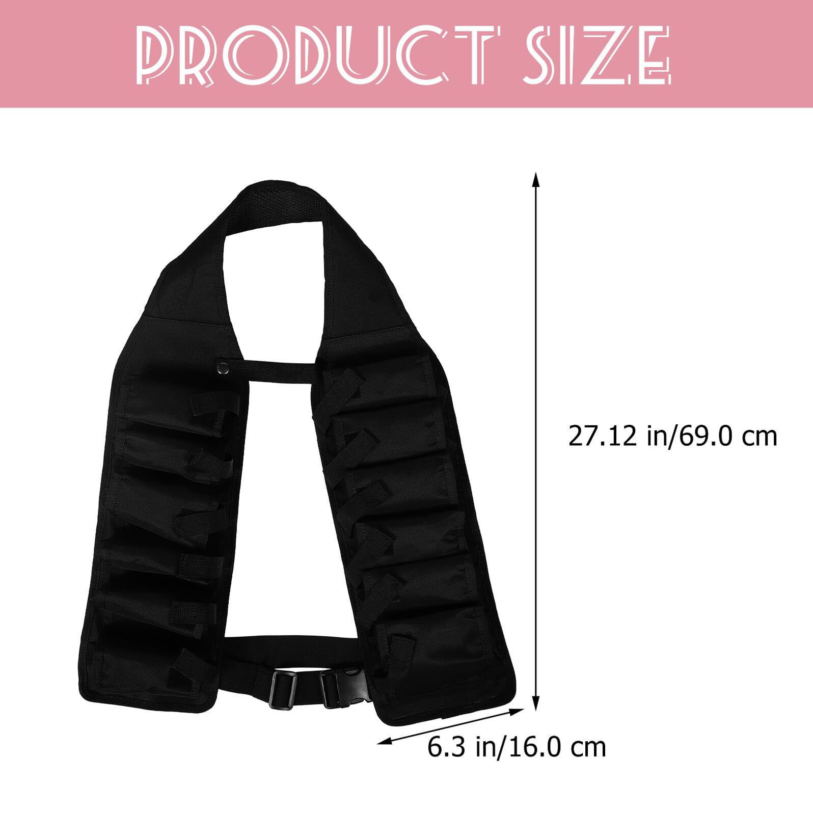 Ceinture de Bière Portable en Tissu Oxford Noir, Légère et Facile à Transporter Ambiance Bavaroise Lors de Barbecue en Plein Air ou Fête