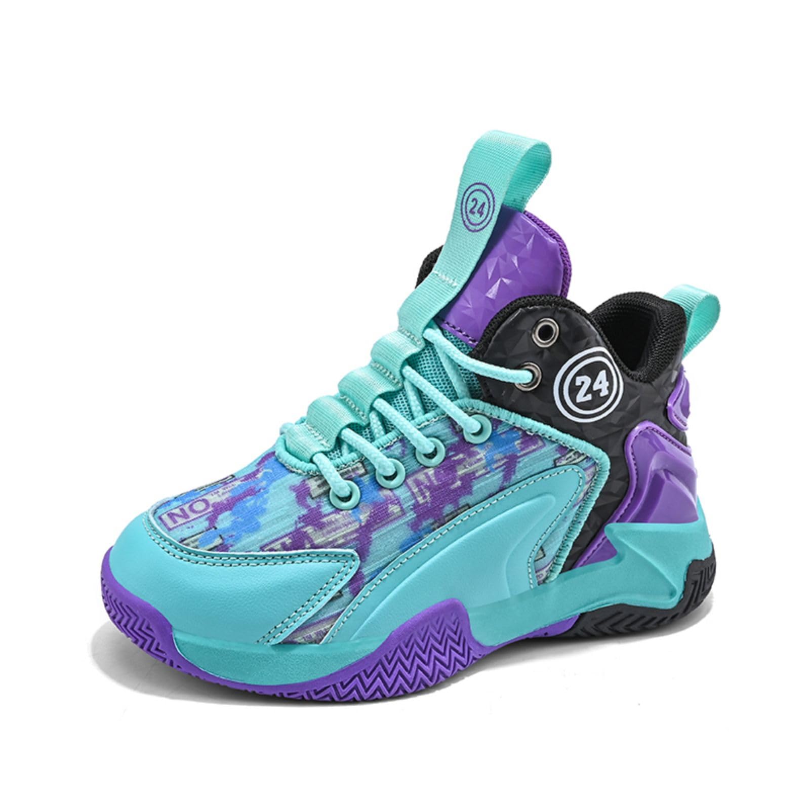 Ucilxi Non Slip wear-Resistant Sports Basketball Shoes Black Blue