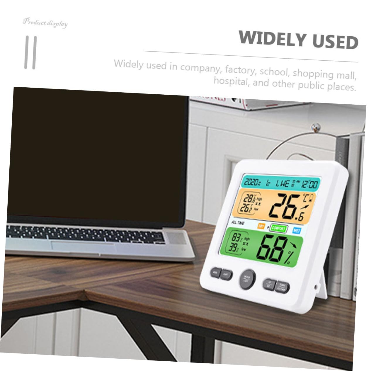 1set Termometro Igrometro Digitale Con Schermo Lcd Sensore Di Temperatura e Umidità Per Uso Domestico e Professionale Facile Da Installare e Leggere Misurazione Accurata Per