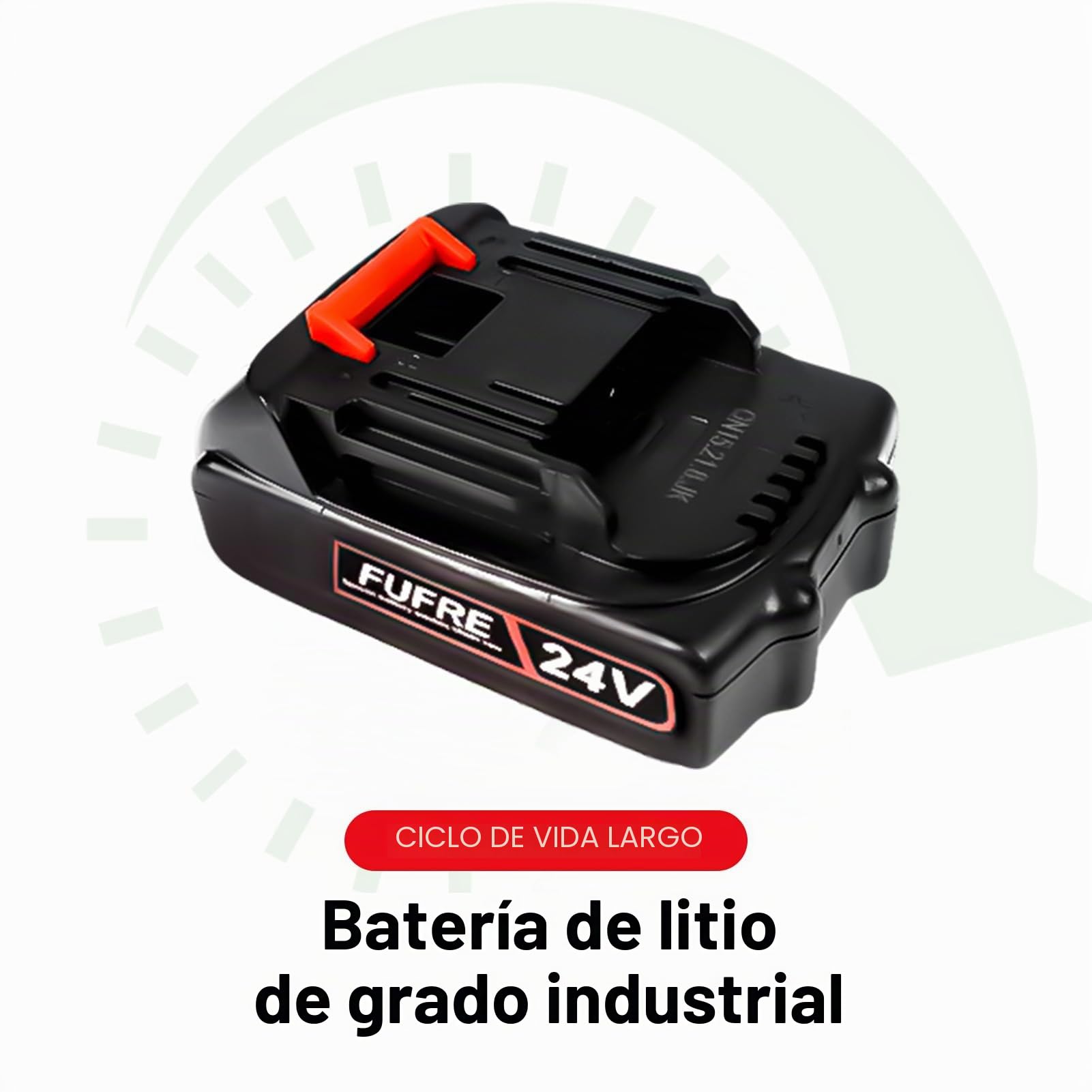 Batería de 24 V (ion de litio, 21 V, 2 baterías de 2000 mAh), inalámbrica, eléctrica, recargable, para motosierra de 4/6 pulgadas, compatible con otros dispositivos eléctricos pequeños
