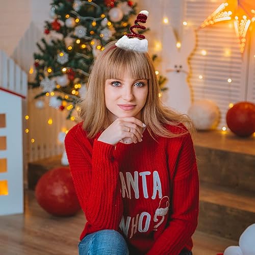 Miniatura 4 de Madison Tyler Cuernos de reno de Navidad con cascabeles Lindas diademas suaves para fiesta de Navidad