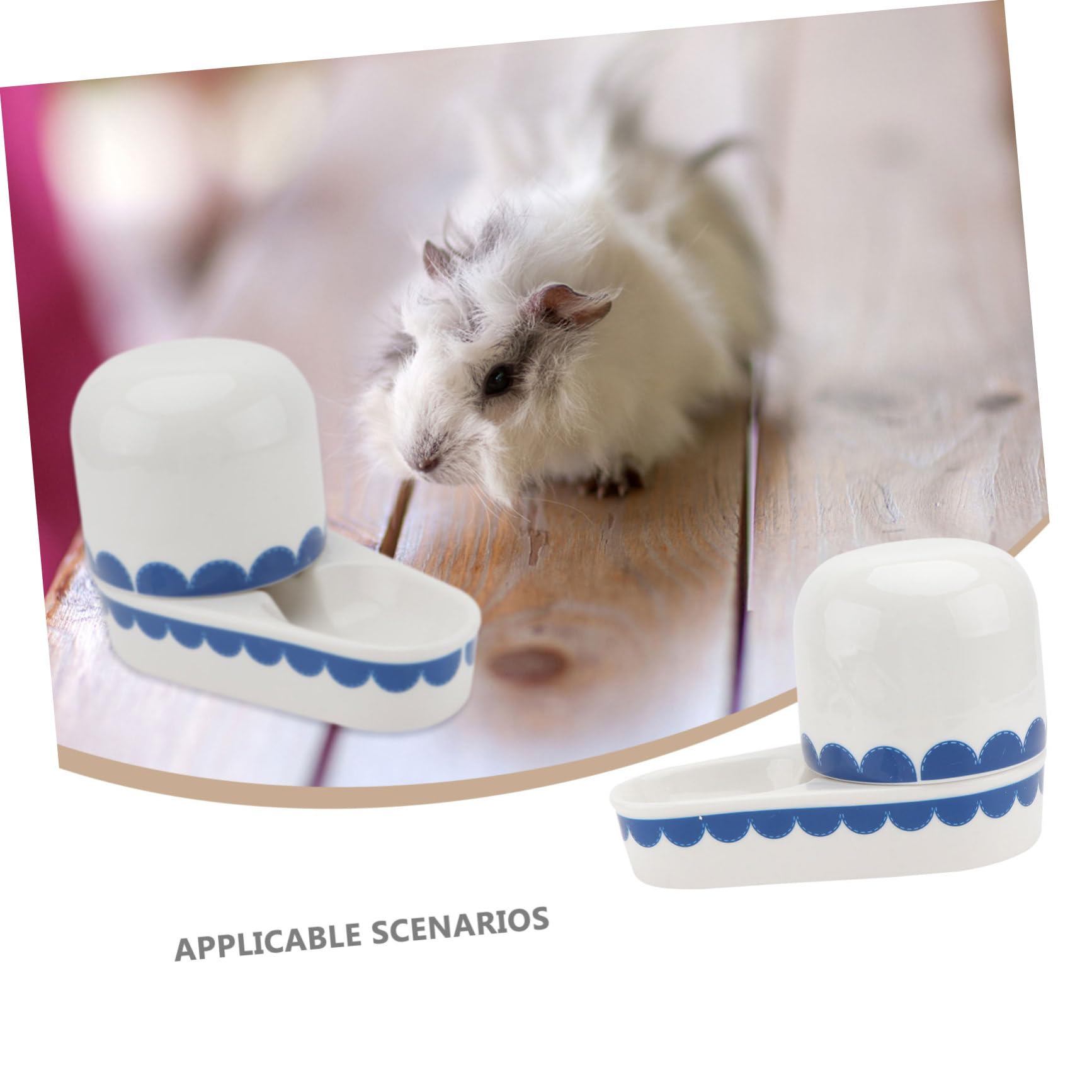 BESPORTBLE 1pezzi Ciotola per Bere in Ceramica per Conigli Abbeveratoio per Animali Domestici Ciotola per Acqua per Conigli Accessori per Animali Domestici
