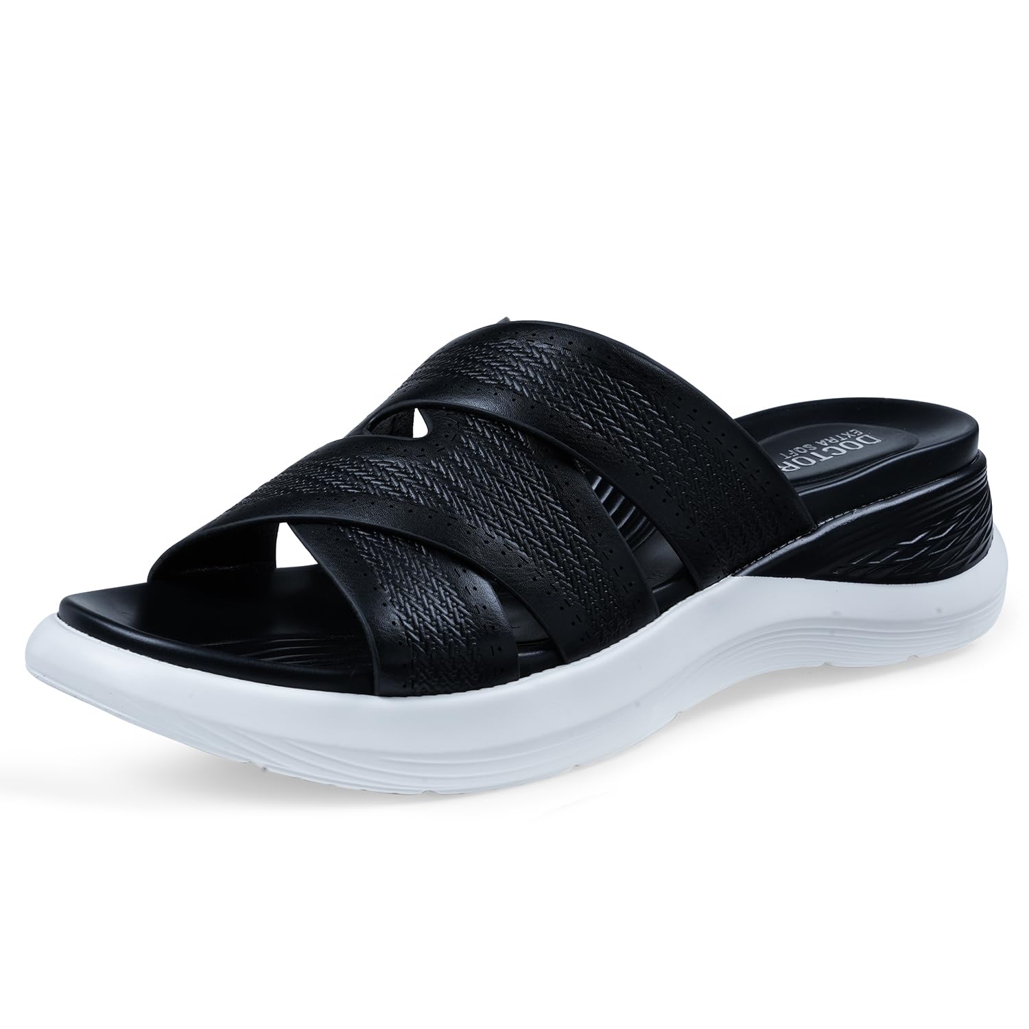 Women's Fashionable Buckle Sliders/Slippers with Cushion FootBed for Adult | Comfortable & Light Weight| Stylish & Anti-Skid| Waterproof & Everyday Flip Flops for Ladies Girls D-654-image-6