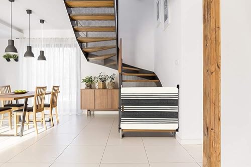Miniatura 2 de The Stair Barrier Baby and Pet Gate Barandilla a la pared Puerta de bebé - Puertas de seguridad para niños o perros - Puerta de bebé de tela para