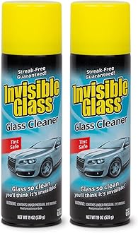 91164-2PK Premium Aerosol Glass Cleaner Spray for Car Windshields and Windows, Automotive and Home Window Cleaner, Streak-Free, Ammonia-Free, Tint-Safe – 19 oz (Pack of 2)