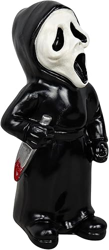 Miniatura 8 de Gnomos de jardín de película de terror, estatua de Michael Myers, figura de acción de grito de Freddy Jason, decoraciones de Halloween al aire libre