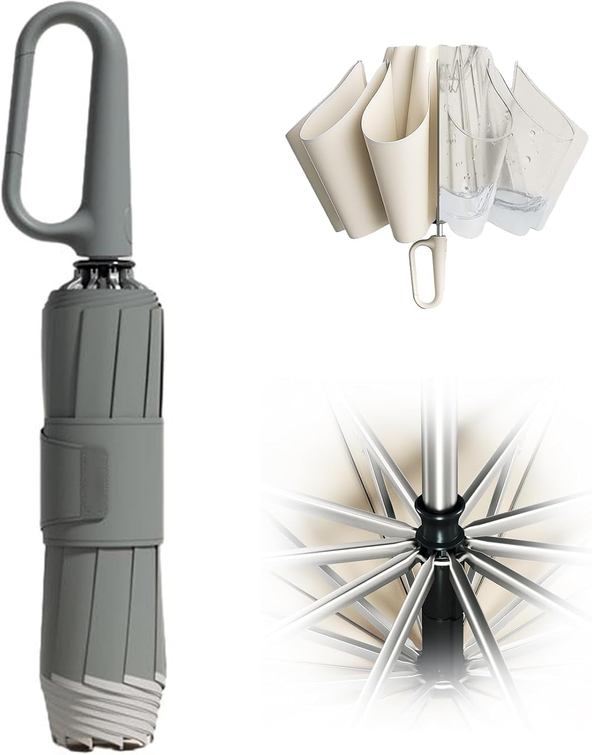 Parapluie à boucle annulaire portable pour garder les mains libres