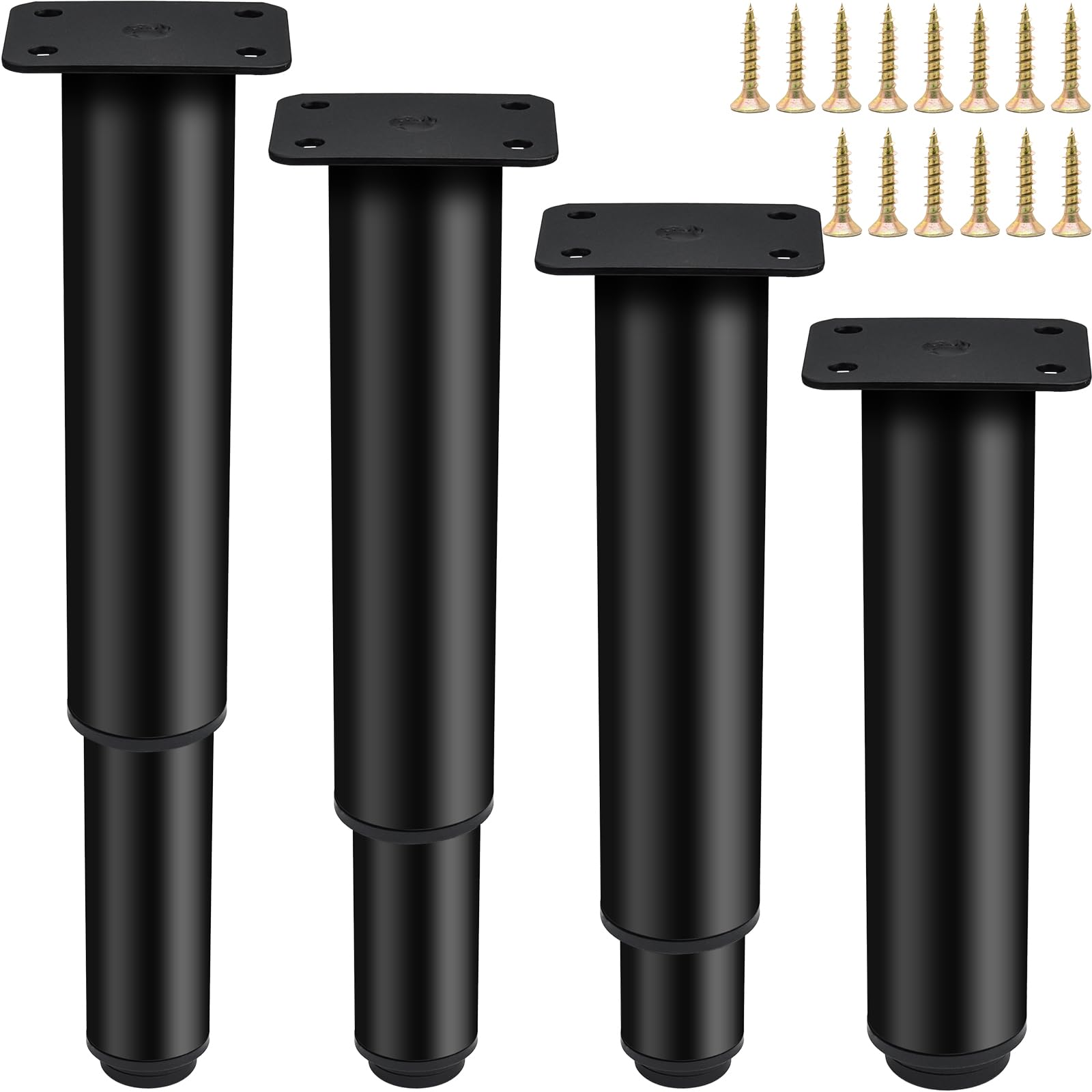 Roellgs 4 Pcs Adjustable Furniture Legs