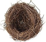 Jowxsx Easter Bird Nest Anti-Scratch Decorative Lightweight Egg Decoration Prop Easter Bird Nest Compatible with Crafts 6 cm, Artificial Flowers Artificial Plants and Flowers