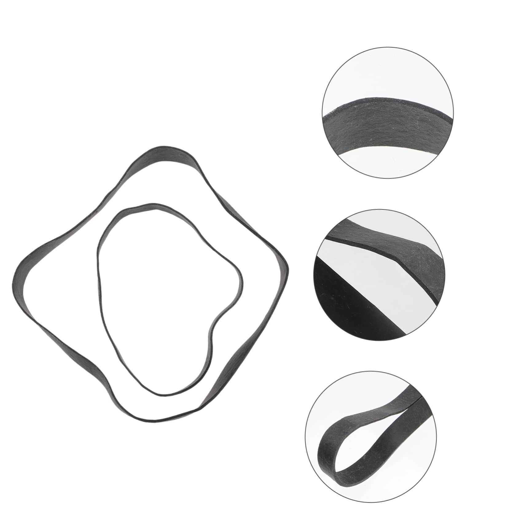 HOMSFOU Elastische Schwarze Gummibänder Breite und Dicke Taktische Gummibänder aus Gummi Hochbelastbar für Outdoor Wandern und Survival Ausrüstung